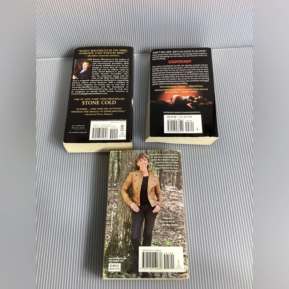 Set of 3 Lead Female Character Thriller Paperback Books